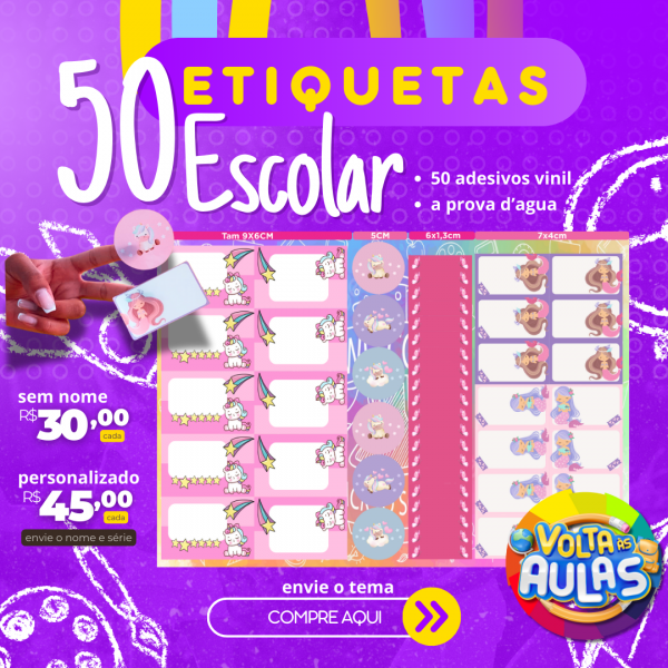 Etiquetas Escolares