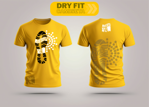 Camiseta Kyrios Run Dry Fit, leve, respirável e de secagem rápida     Acompanha EcoBag